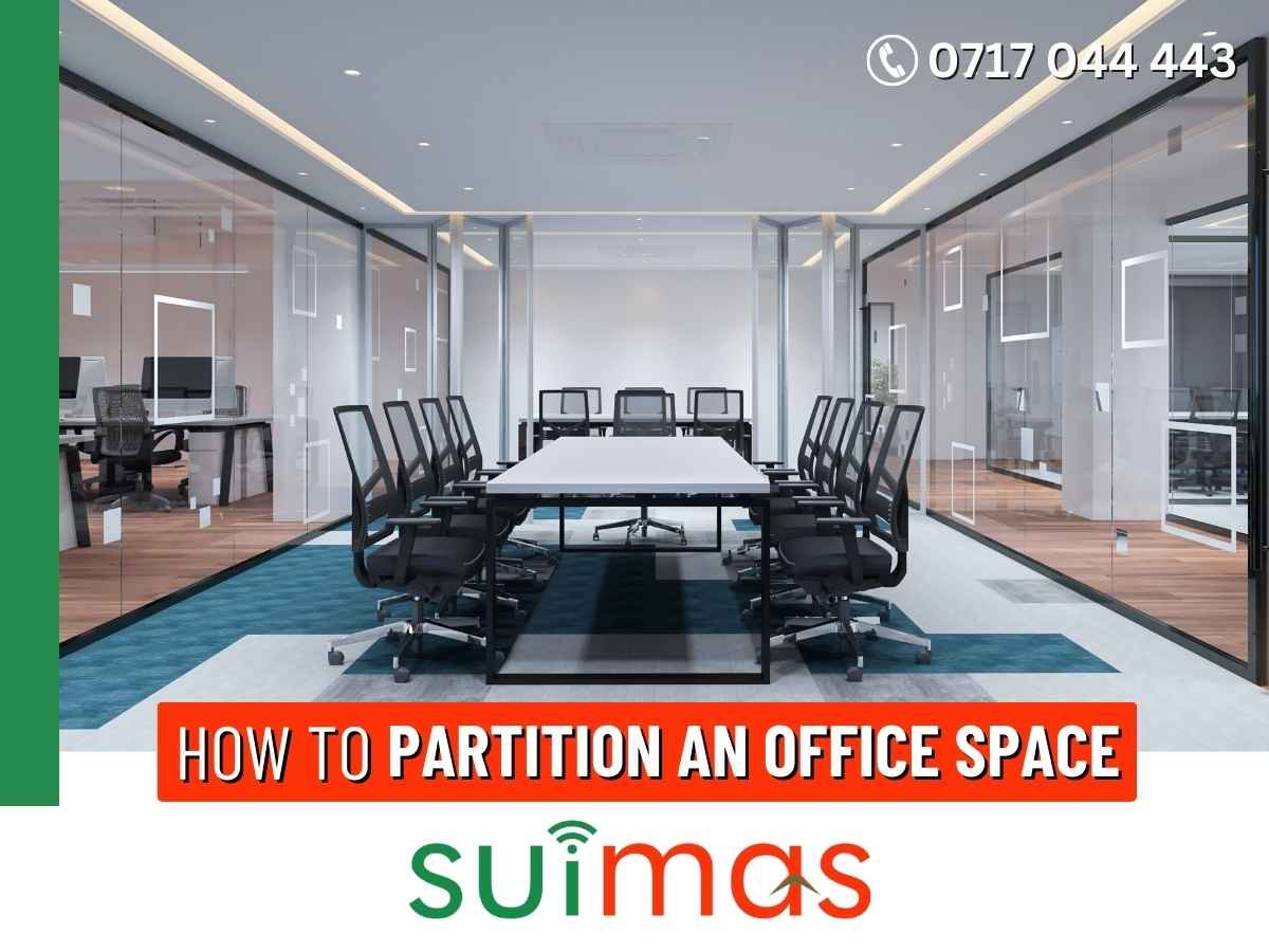 How do I partition a small office space?