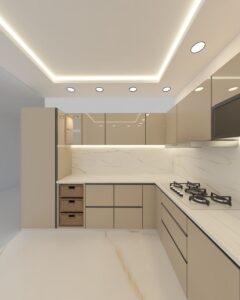 L-shaped kitchen design cost in Kenya