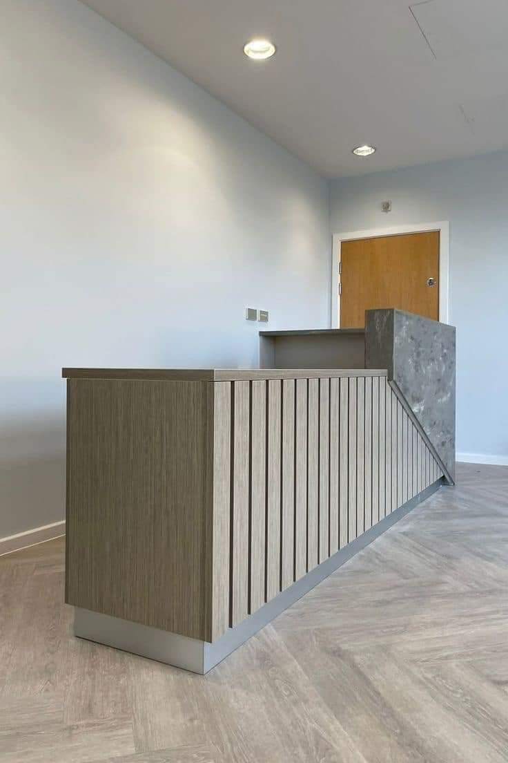 Custom Reception Desk Installation