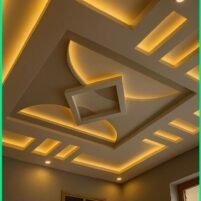 Gypsum Ceiling Design and Lighting Installation