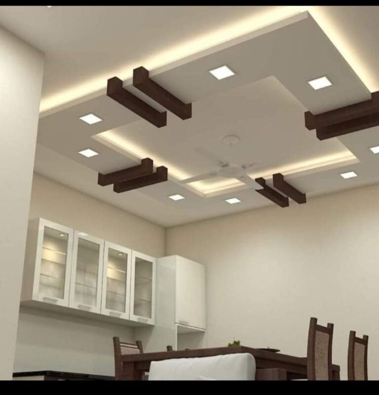 Gypsum Ceiling Design and Lighting Installation