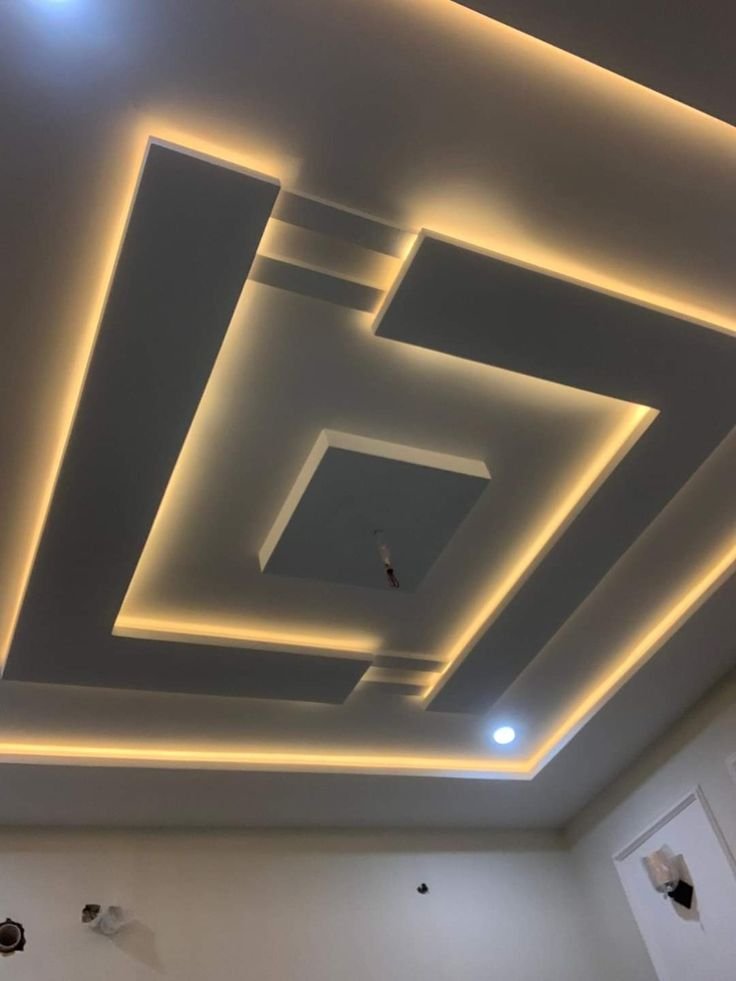 Gypsum Ceiling LED Lighting Installation