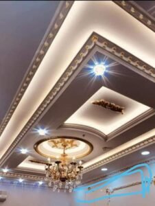 Modern Gypsum Ceiling with LED Lights