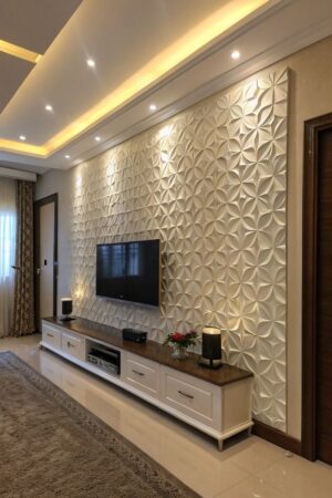 Modern Wall Panel Designs for Living Room - interior designers