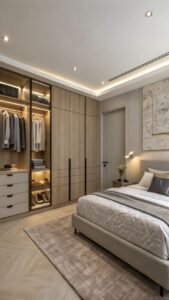 Modern wardrobe finishing