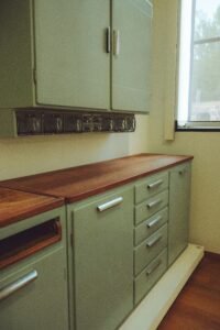 Modern kitchen drawer design details