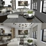 Living Room 3D Rendering