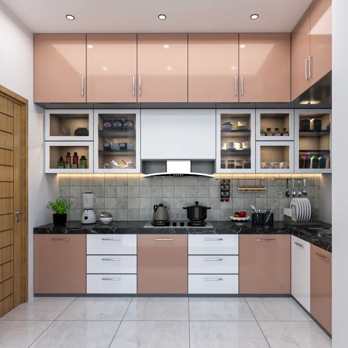 Kitchen Cabinet 3D Rendering