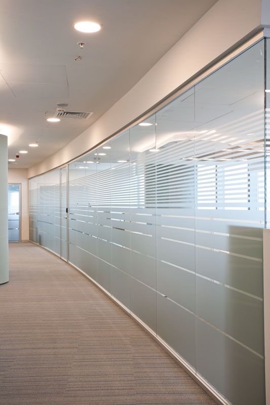 Modern Aluminium Glass Partitions