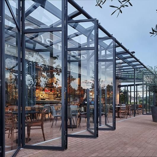 Restaurant Bi-Fold Glass Doors