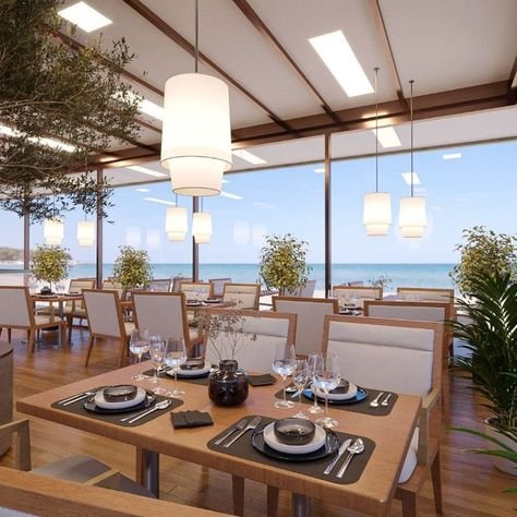 Restaurant Interior 3D Renders