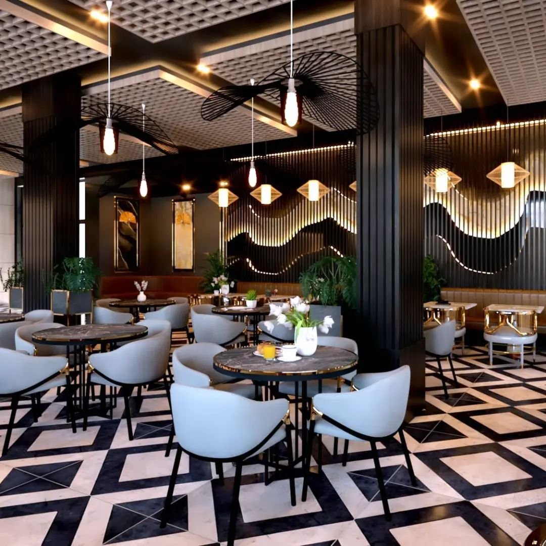 Restaurant Interior 3D Renders