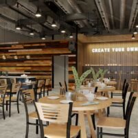Commercial Restaurant 3D Rendering in Kenya
