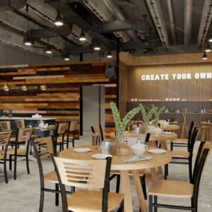 Commercial Restaurant 3D Rendering in Kenya