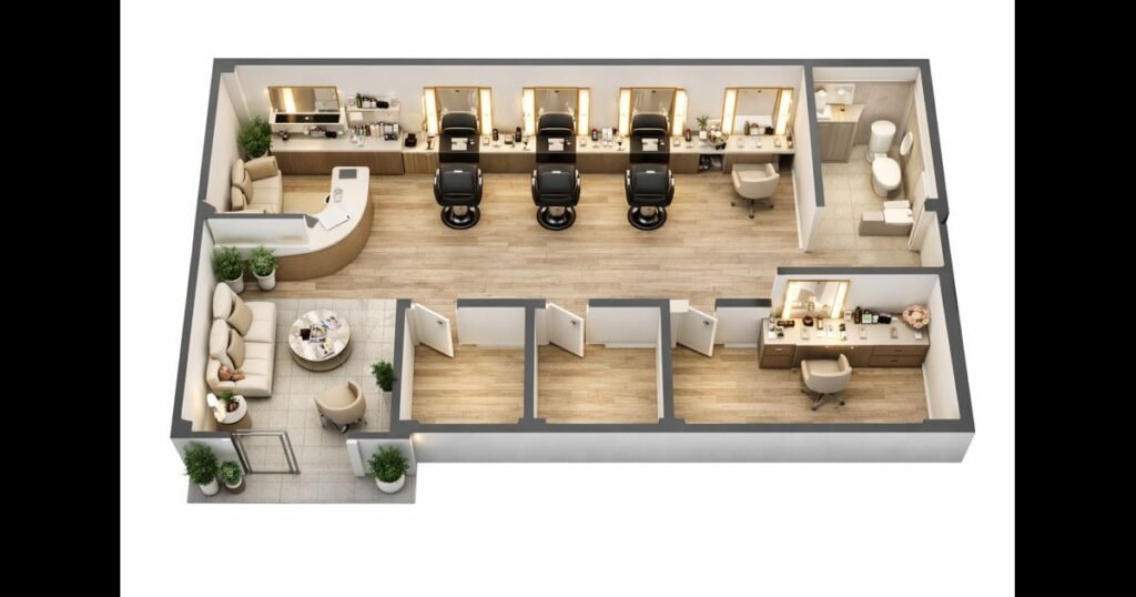 Beauty Salon Space Planning