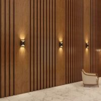 Suimas Interiors fluted panels with lighting