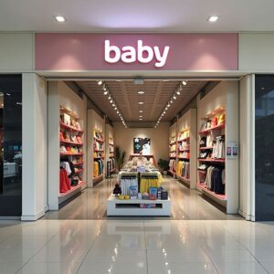 baby shop interior design by Suimas Interiors